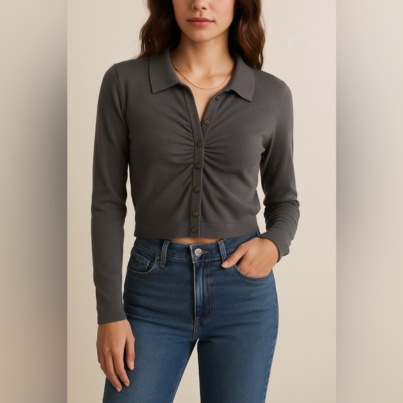 Sweaters - Aster Gray Knit Top